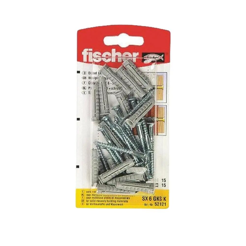 Vis e bucha Fischer SX 6x30 15 unidades 2/4
