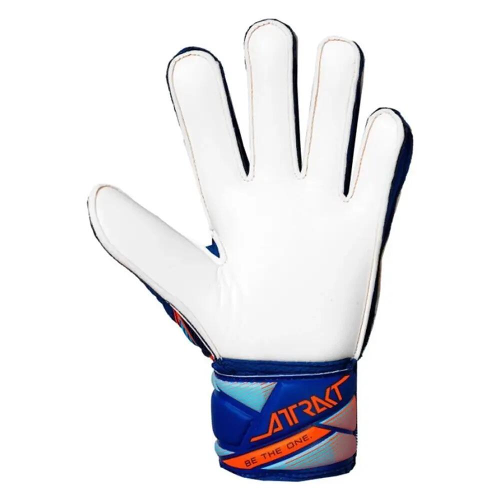 Gants De Gardien De But ATTRAKT SOLID Enfant (Bleu / Orange) 2/3