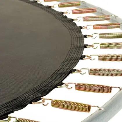 Blaues Trampolin Ø 180 cm mit Sicherheitsnetz 3/6