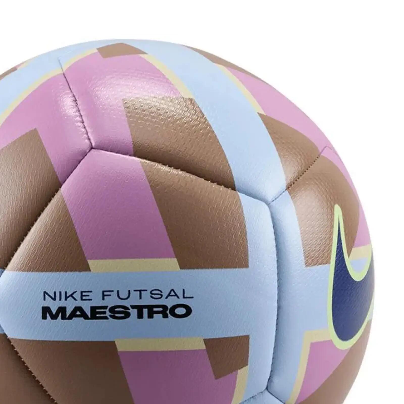 Ballon De Futsal Motif/style Géométrique MAESTRO (Marron) Taille 4 3/3