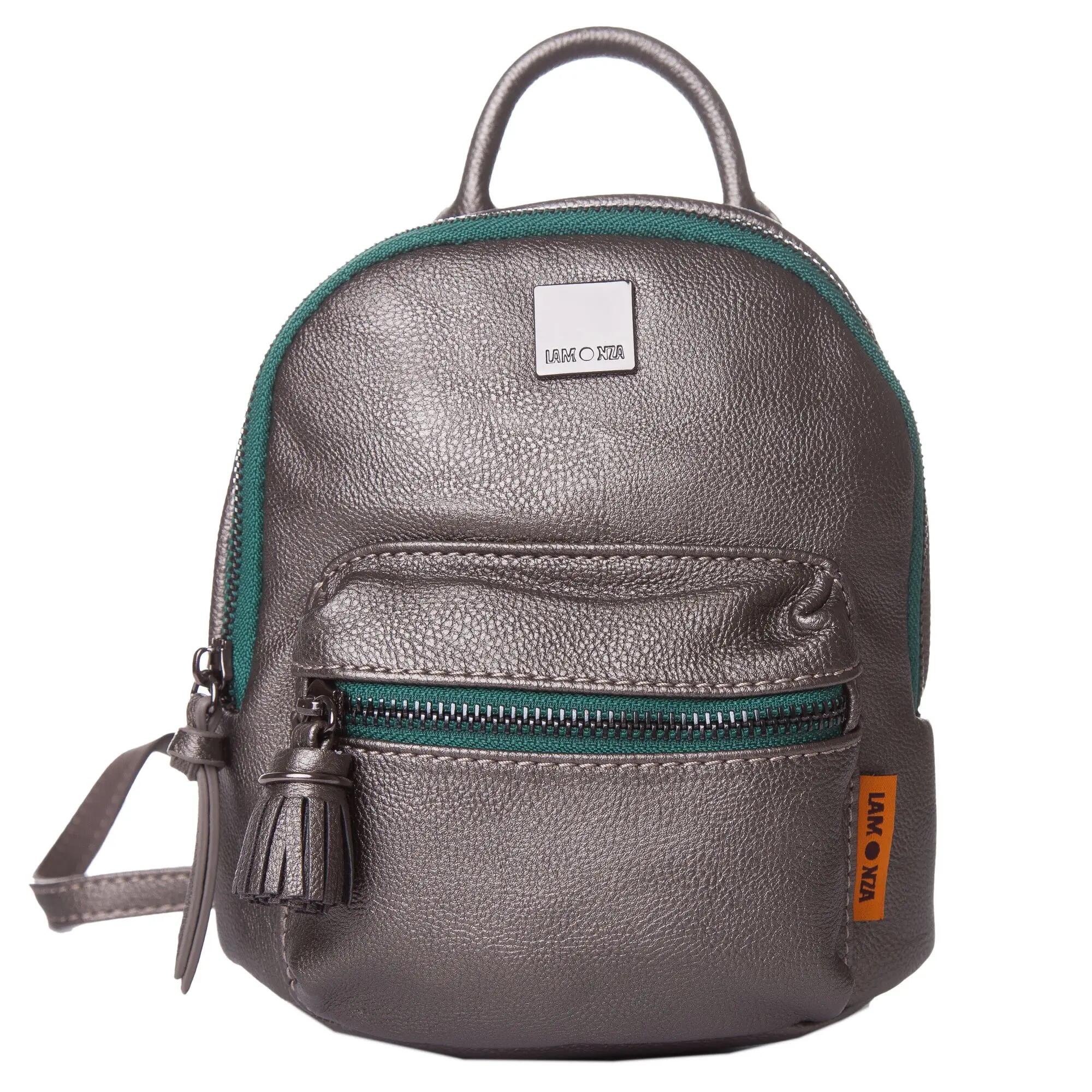 Rucsac dama Daisy 17x16x9 cm argintiu - Imagine 1