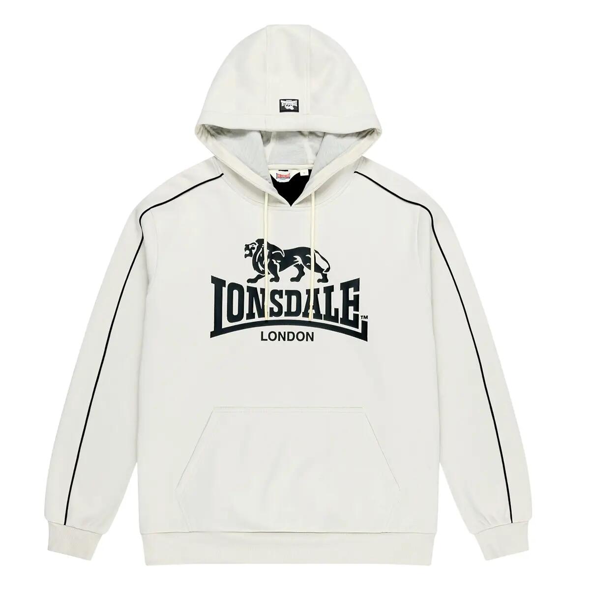 Lonsdale Hoodie Purfleet 117944 Beige/Black-XXL 6/6