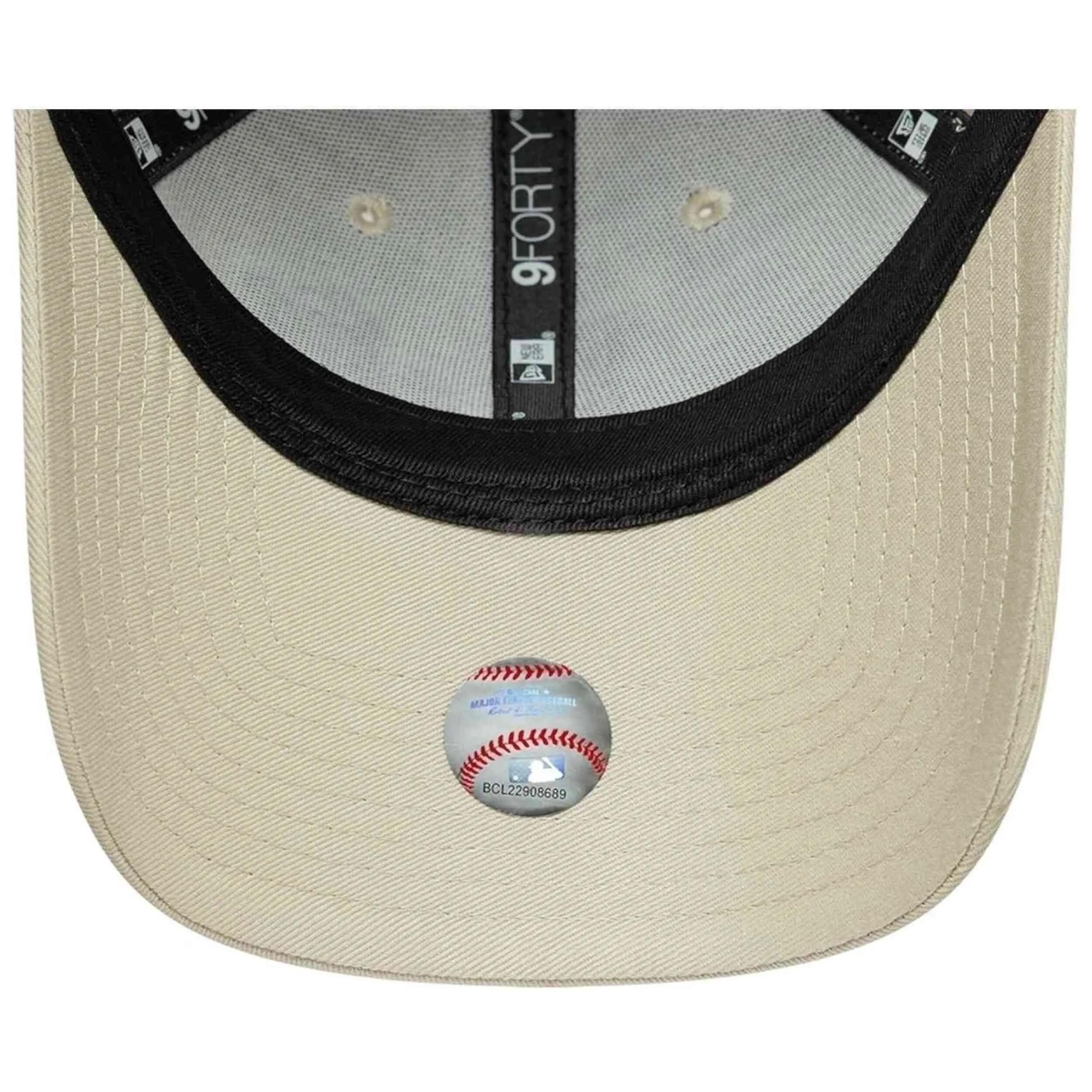 Boné New Era modelo Los Angeles Dodgers MLB 9FORTY "Beige" para homem 5/5