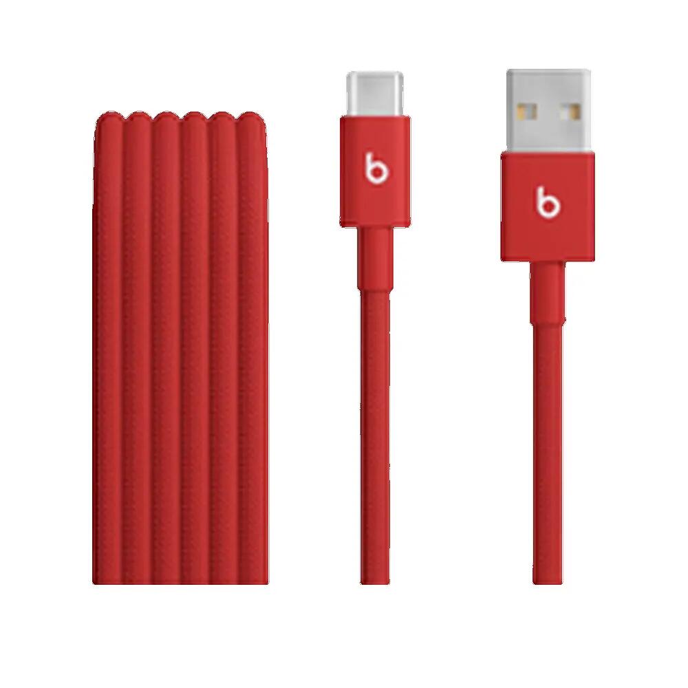 Câble USB Apple USB-A vers USB-C tissé Rouge 1/3