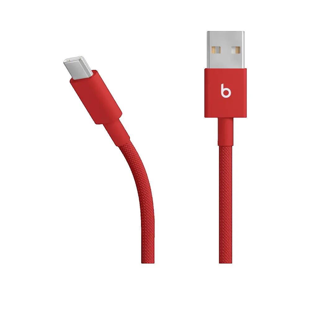 Câble USB Apple USB-A vers USB-C tissé Rouge 2/3