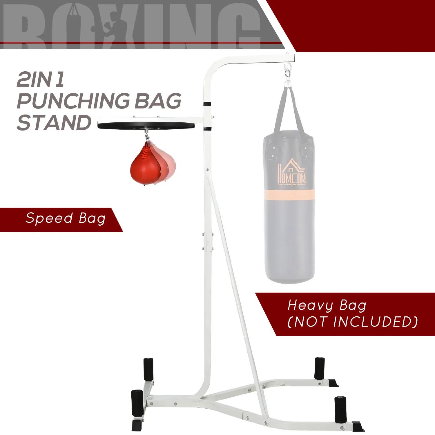 Support autoportant pour sac de frappe poire de vitesse intégrée 4/5