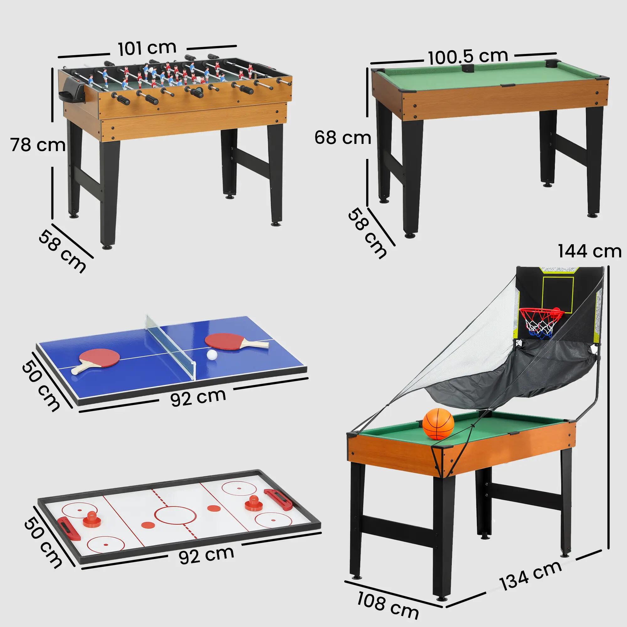 Table multi-jeux 5 en 1 accessoires inclus 3/5