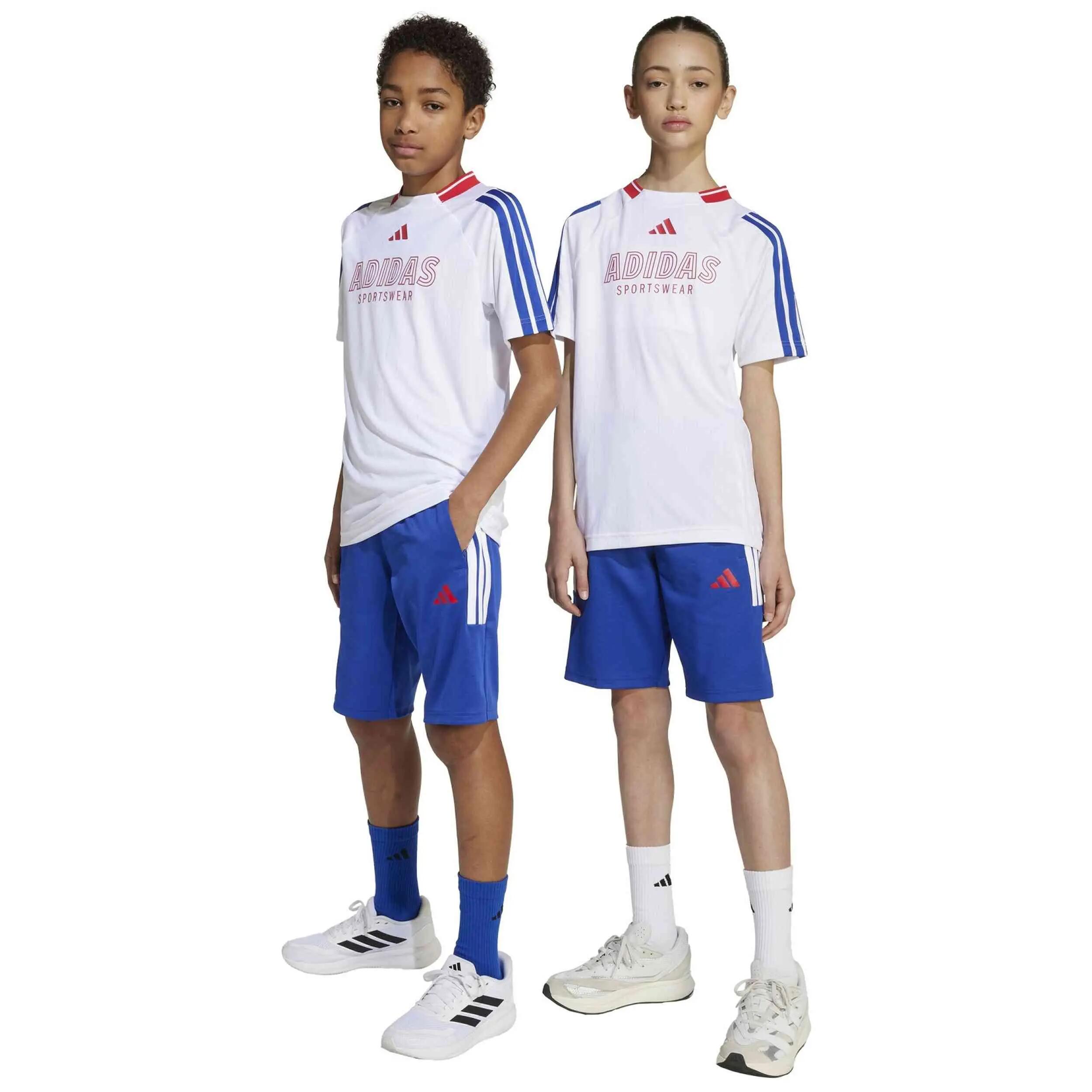 Korte broek Adidas model JW5095 voor unisex jongens 4/5
