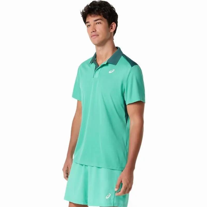 Polo à manches courtes Asics modèle 2041A340-303 pour unisexe 4/5