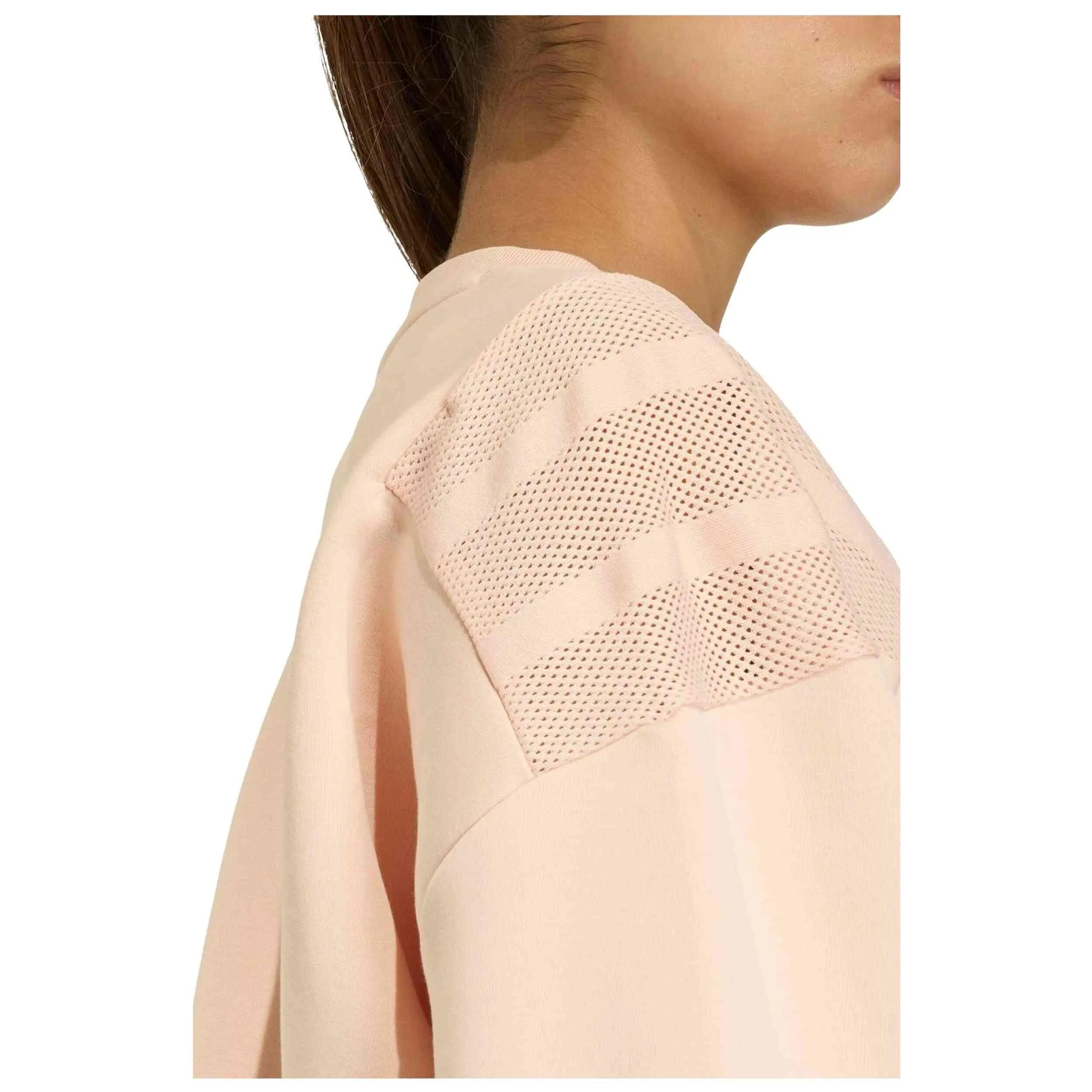 Felpa Adidas modello Future Icons Three Stripes Sweatshirt "Blush Pink per donne 3/3