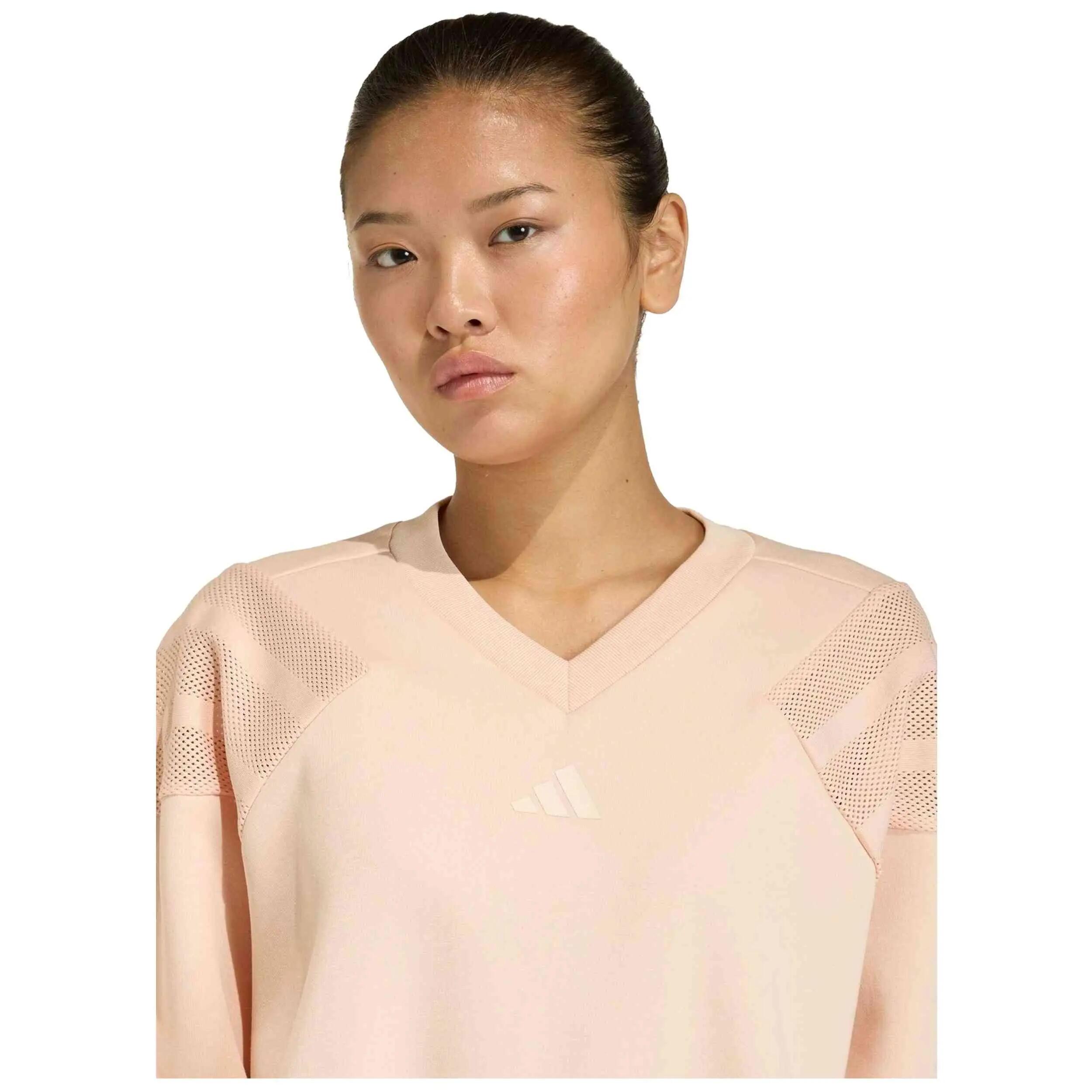 Felpa Adidas modello Future Icons Three Stripes Sweatshirt "Blush Pink per donne 2/3