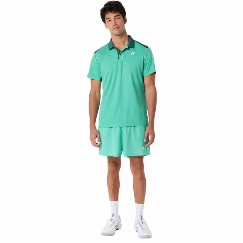 Polo à manches courtes Asics modèle 2041A340-303 pour unisexe 2/5