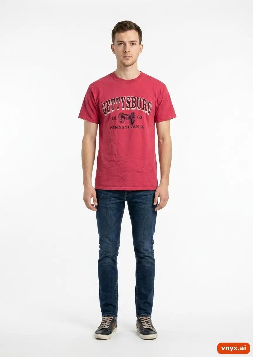 Second Life - Vintage Gildan Pink T-Shirts Men S 2/5