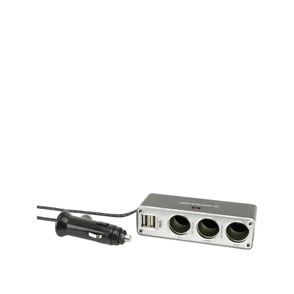 Caricatore per auto Dunlop 3 vie 2x USB 2/2