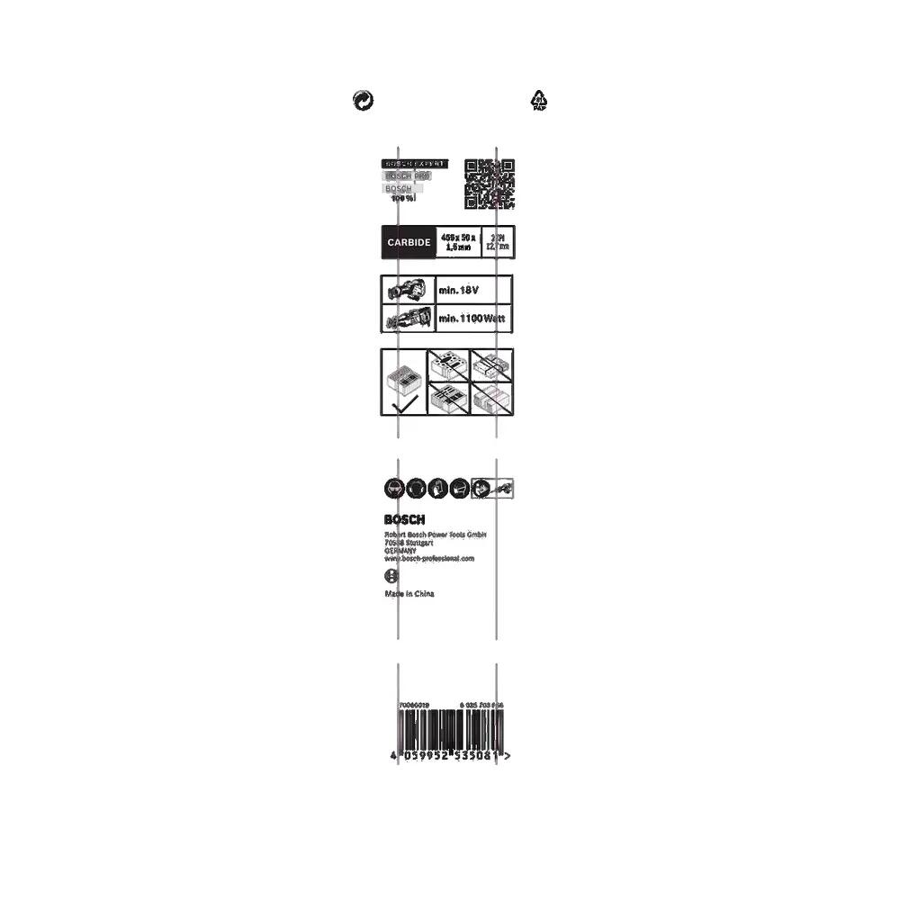 Lame de scie Bosch Expert Hollow Brick S 2243 HM 3/3