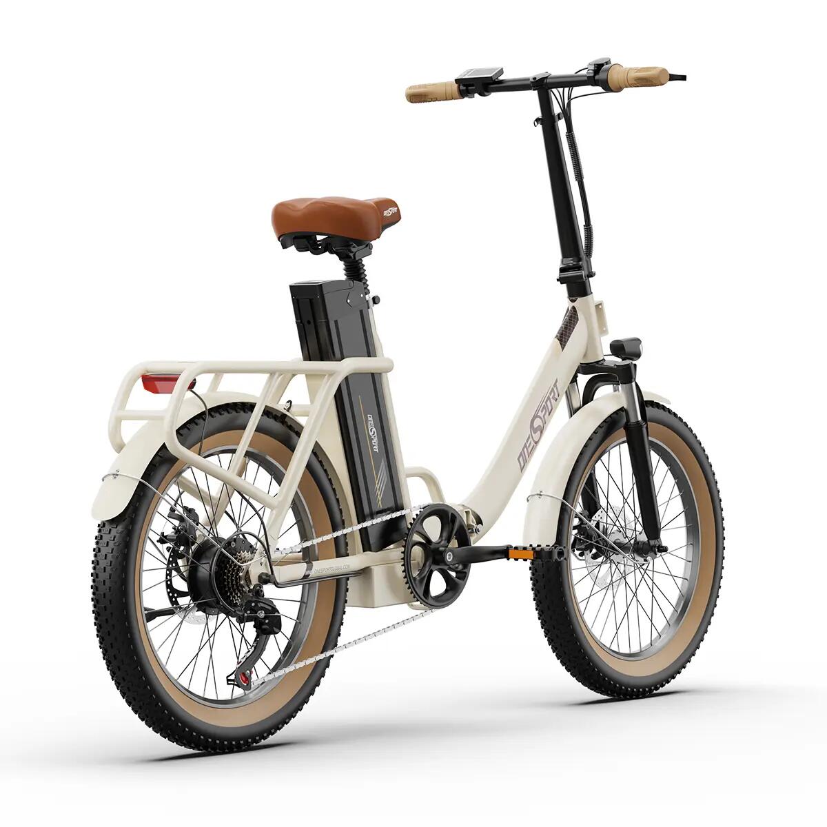 Bicicleta eléctrica plegable urbana ONESPORT OT16-2 48V 17Ah neumáticos 20" 6/15