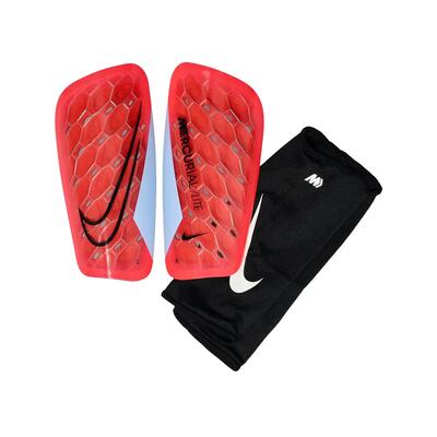 Scheenbeschermers nike mercurial lite rood/zwart