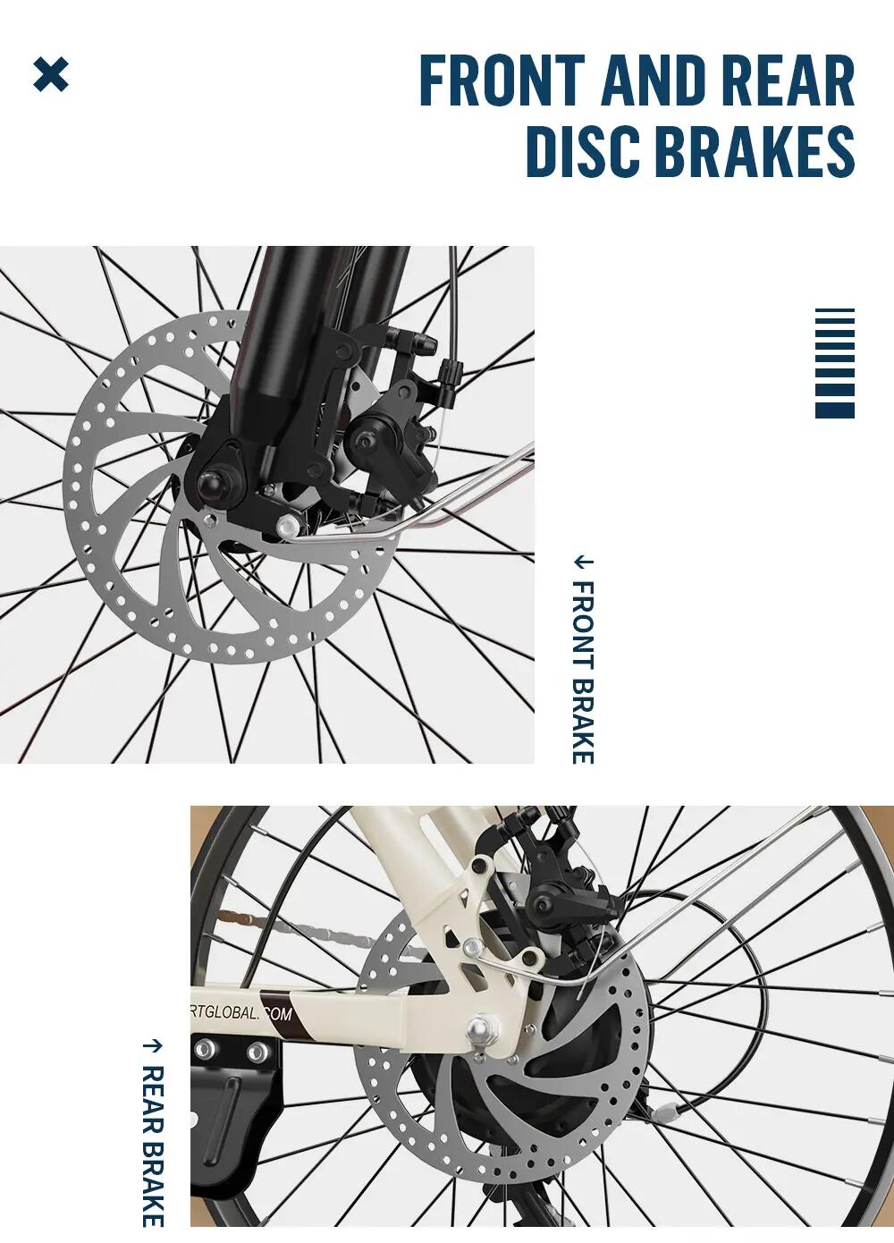 Bicicleta eléctrica plegable urbana ONESPORT OT16-2 48V 17Ah neumáticos 20" 13/15