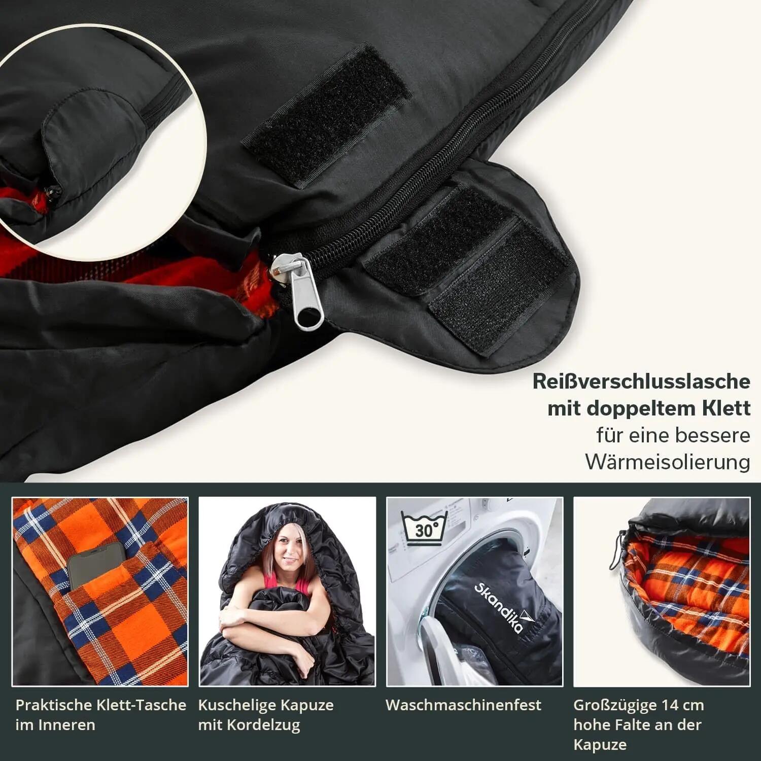 Schlafsack Flanell 4/7