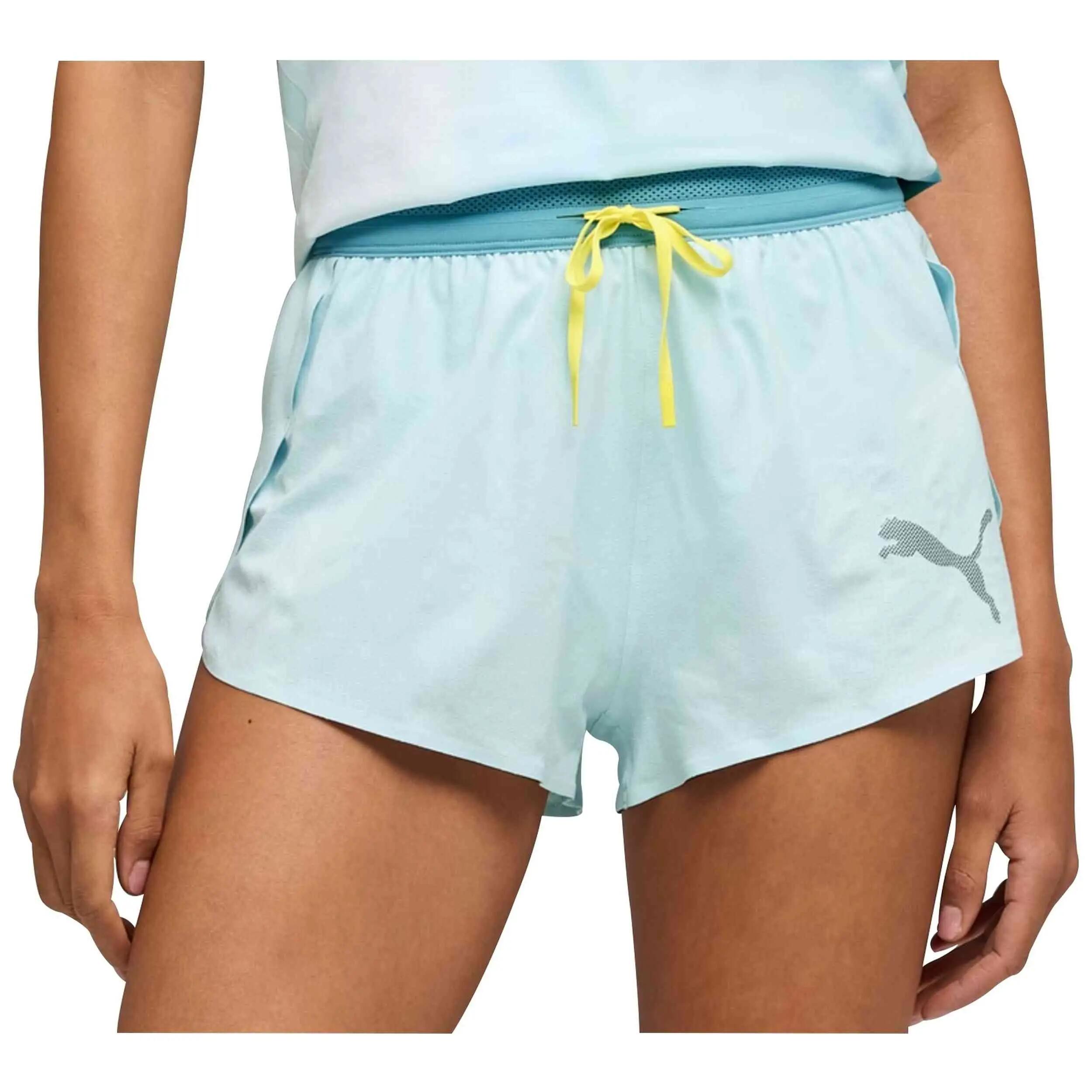 Pantalon corto Puma modelo Lightspeed Ultraweave 2 Split "Fresh Water para mujer 2/5