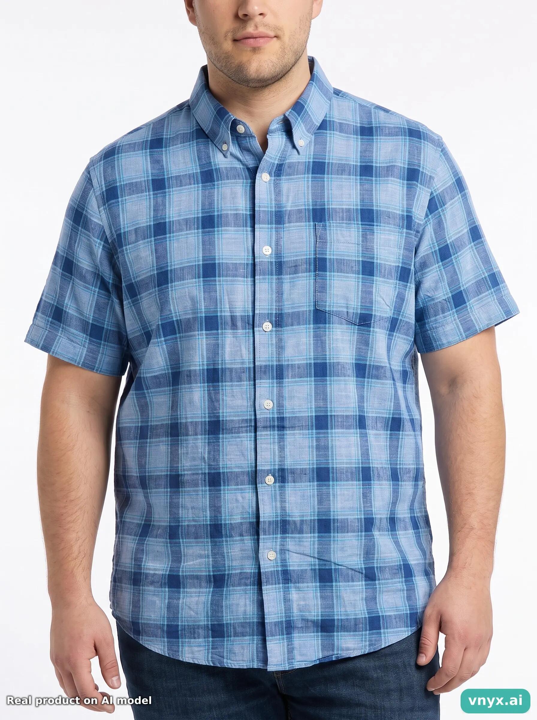 Second Life - Vintage Lee Blue Casual Shirts Men L 5/5