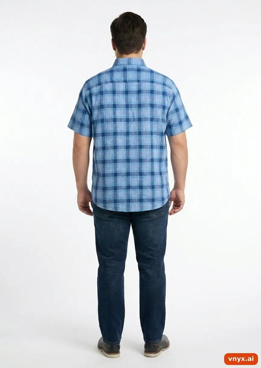 Second Life - Vintage Lee Blue Casual Shirts Men L 3/5