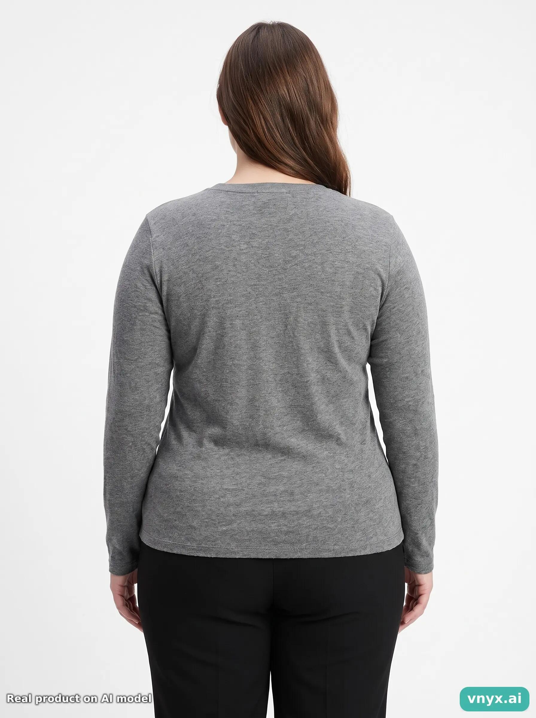 Second Life - Vintage GAP Grey Long-Sleeved Tops Women L 4/5