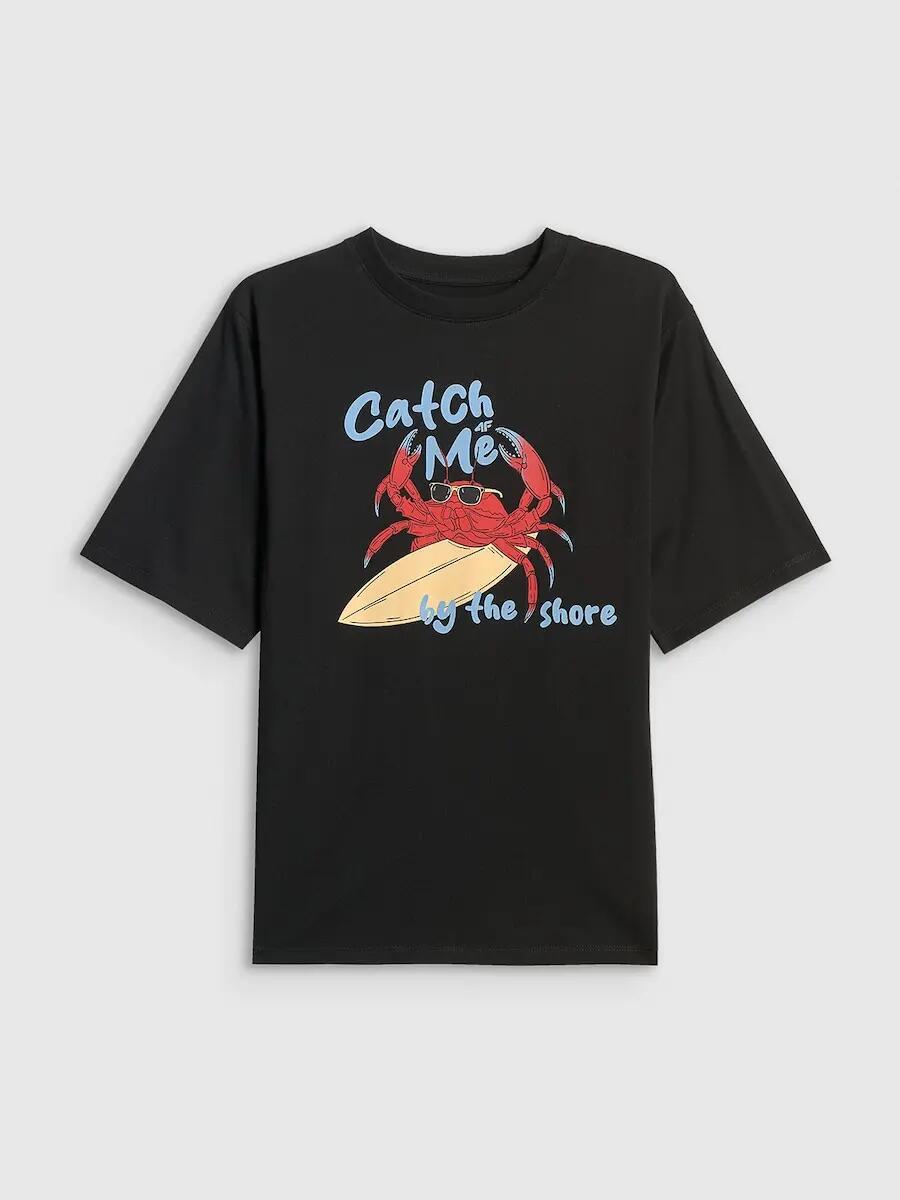 T-shirt bawełniany chłopięcy 4F 4FJRSS26TTSHM3903 5/6