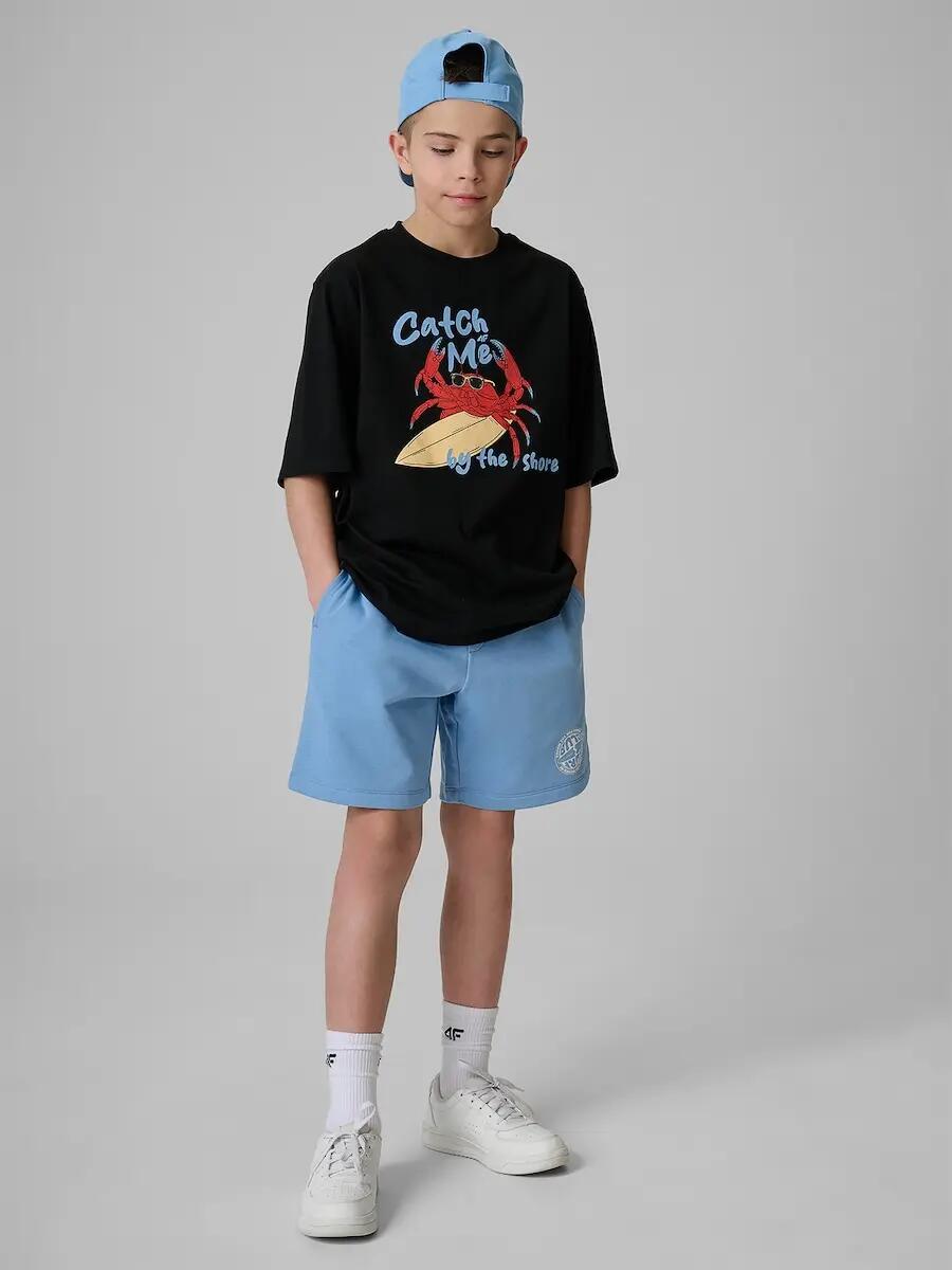 T-shirt bawełniany chłopięcy 4F 4FJRSS26TTSHM3903 4/6