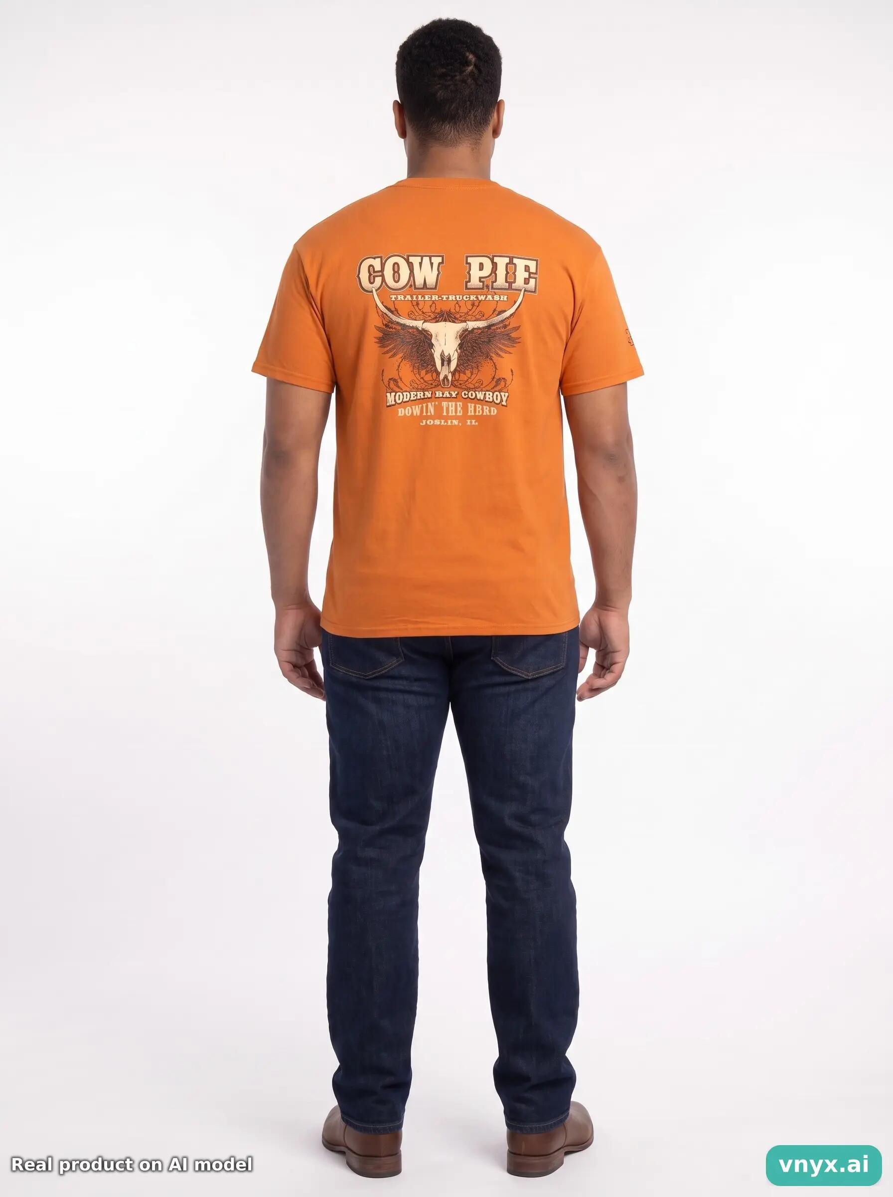 Second Life - Vintage Gildan Orange T-Shirts Men L 4/5