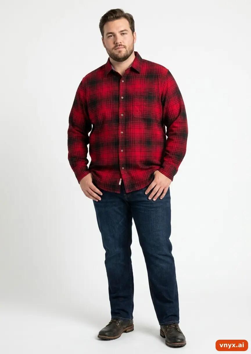 Second Life - Vintage Lee Red Casual Shirts Men L 2/5