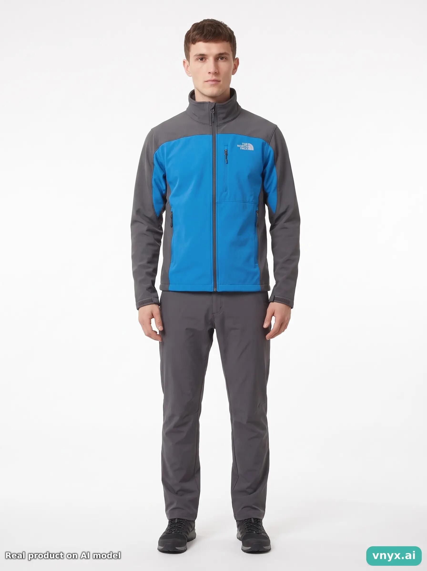 Second Life - Vintage The North Face Blue Outdoor Jacket Men S 3/5