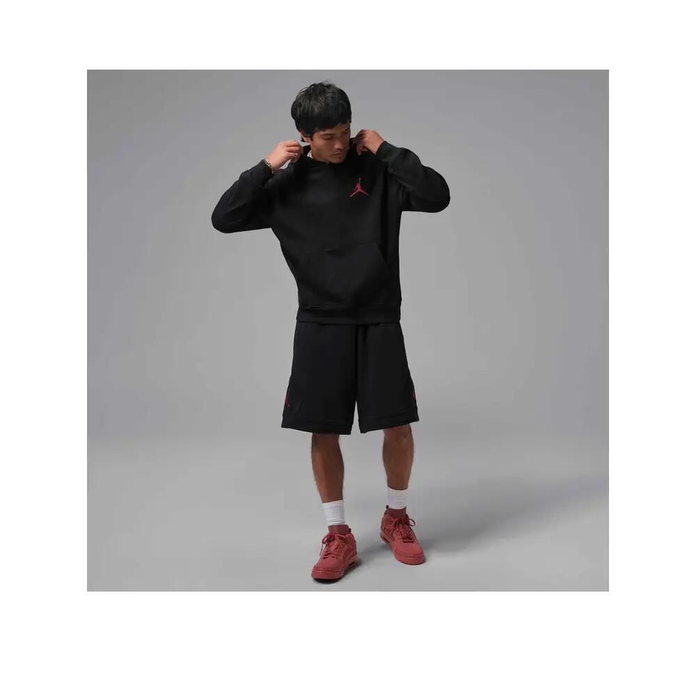 Hoodie Nike jumpman flc po 2 Schwarz/Rot 3/3
