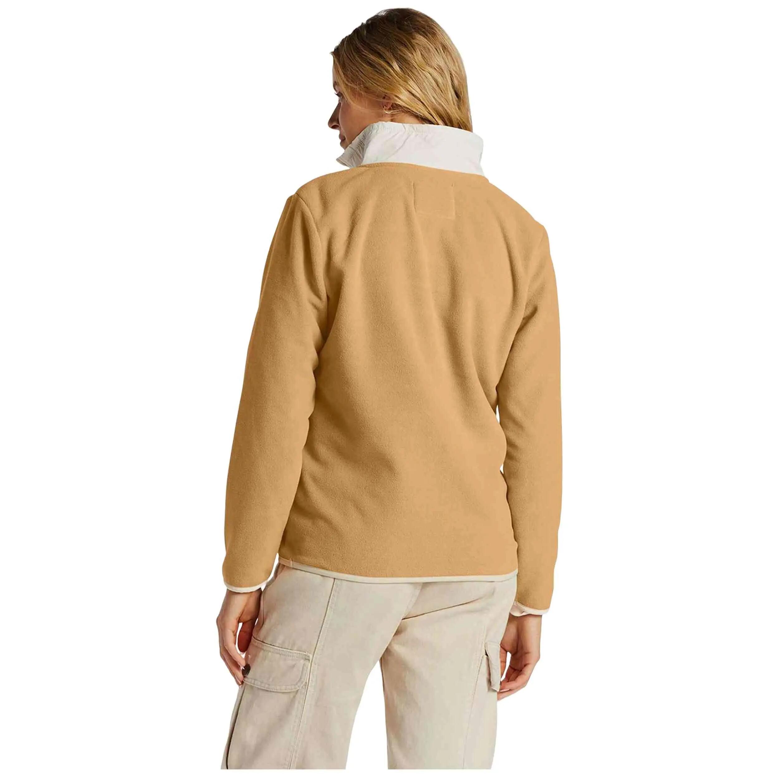 Sweater Billabong model Boundary Lite Half Zip "Beige" voor vrouwen 2/4