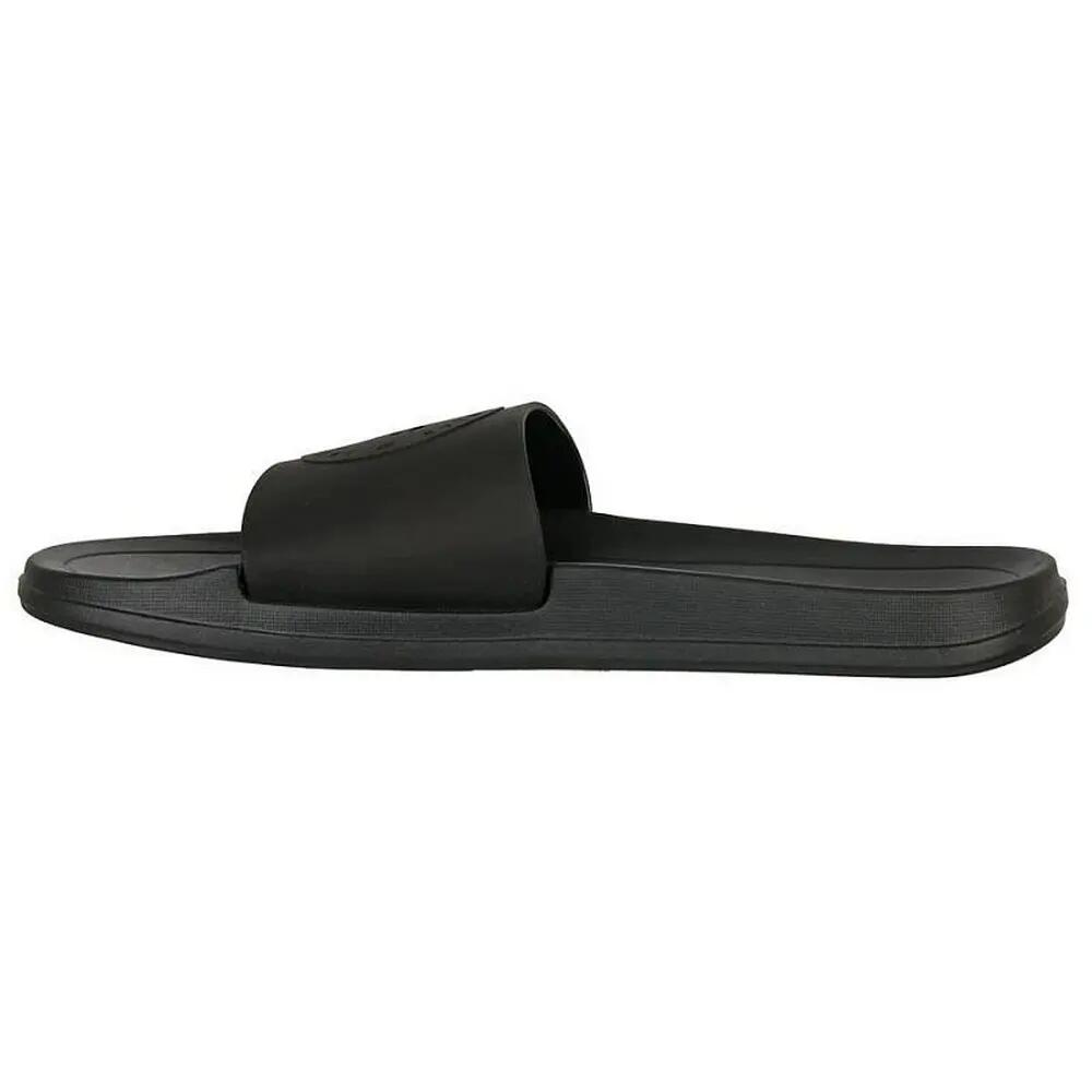 Mens Logo Flip Flops (Black) 2/4