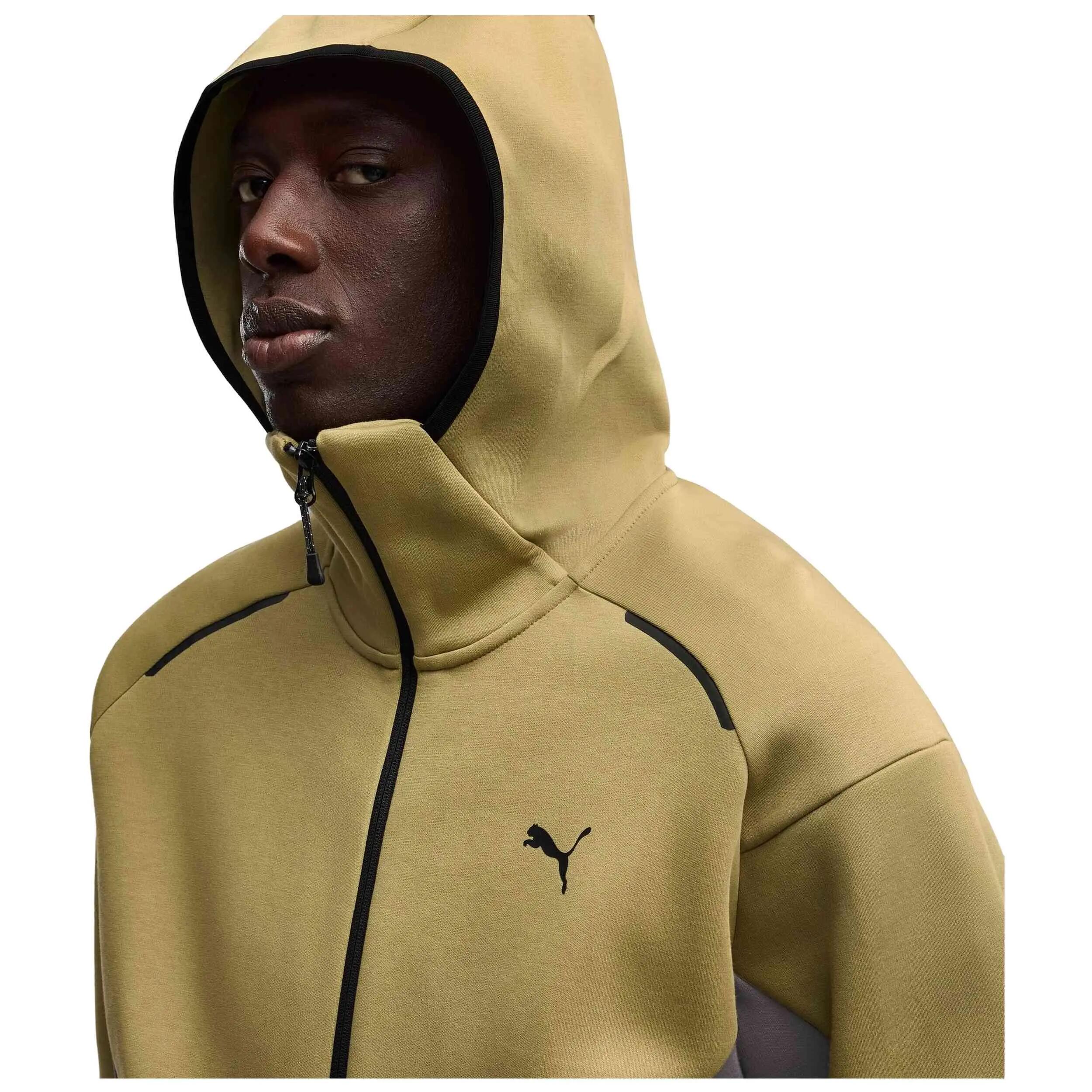 Felpa con cappuccio Puma modello PUMATECH "Chai Latte" per uomini 5/5