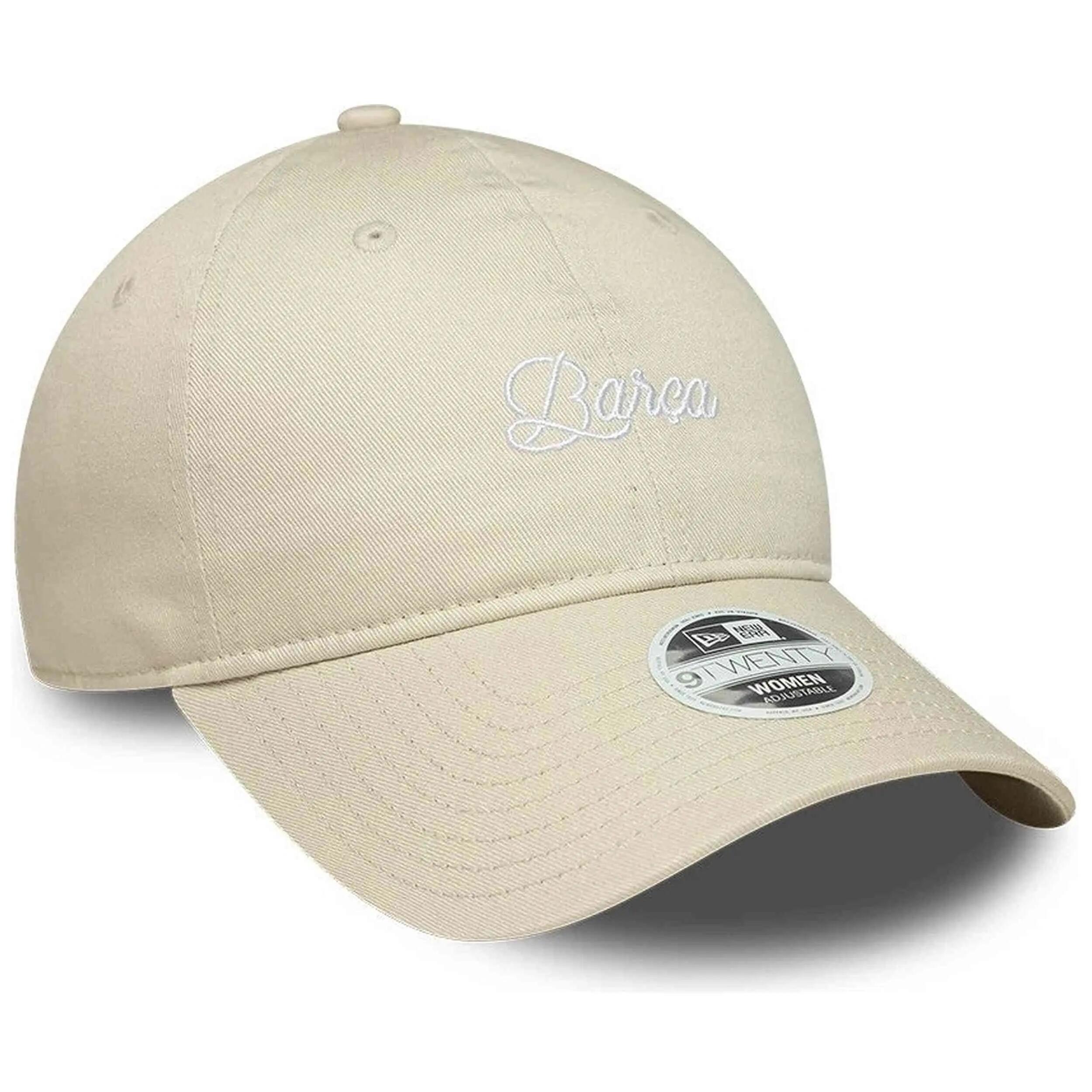 Gorra New Era modelo FC Barcelona LaLiga Wordmark 9TWENTY para mujer 3/4