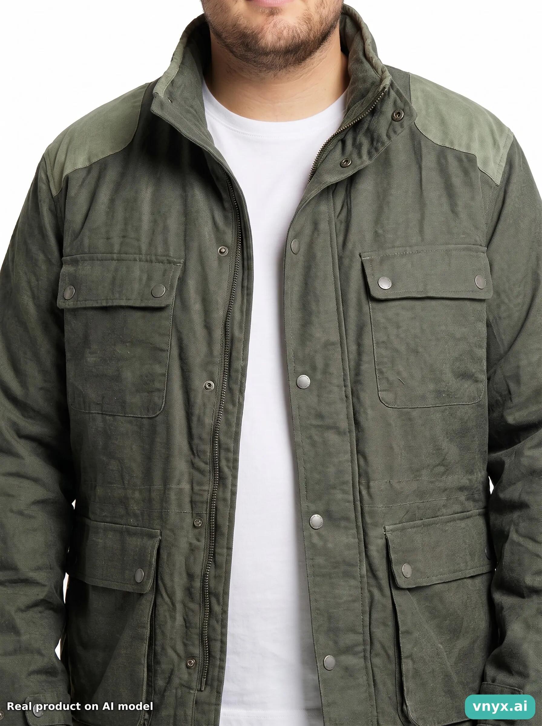 Second Life - Vintage REGATTA Khaki Outdoor Jacket Men XL 5/5