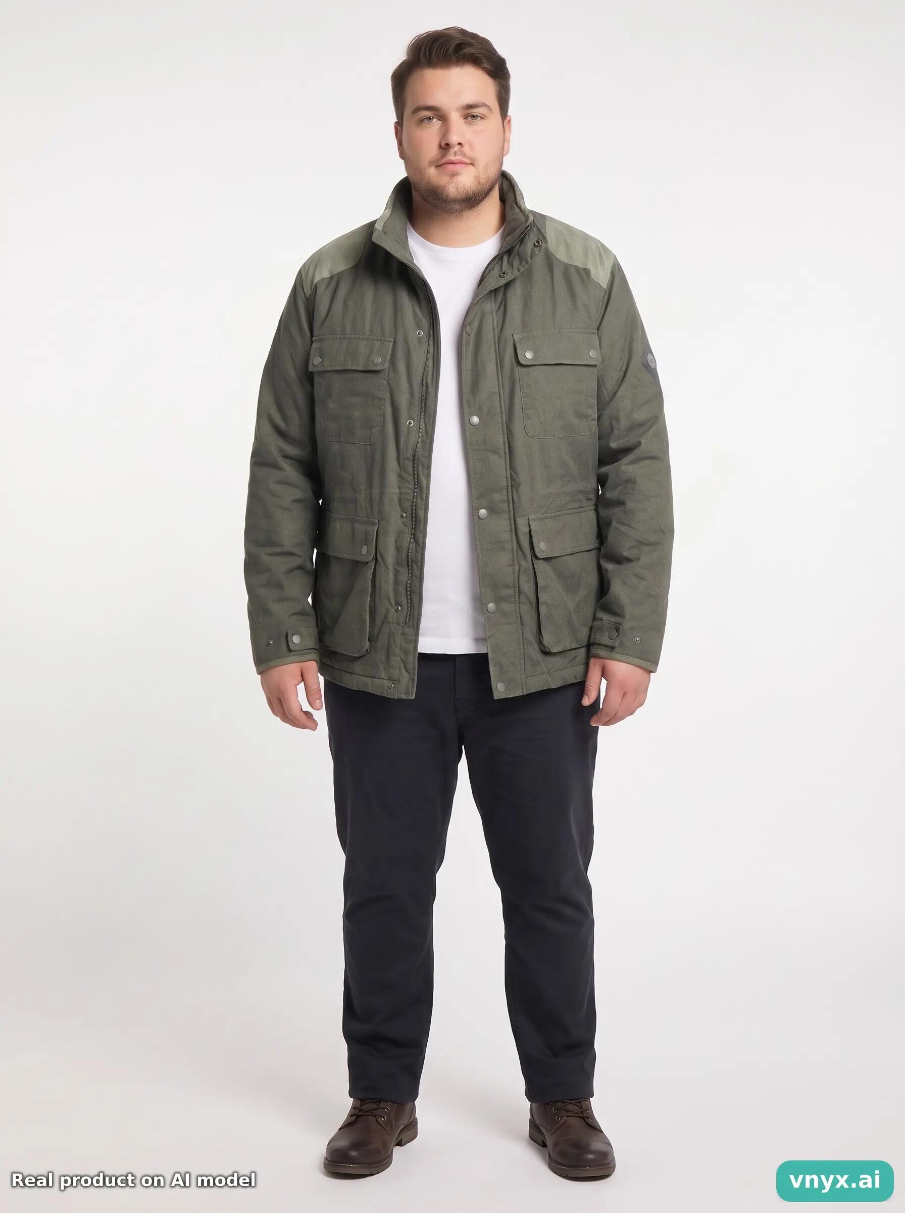 Second Life - Vintage REGATTA Khaki Outdoor Jacket Men XL 3/5