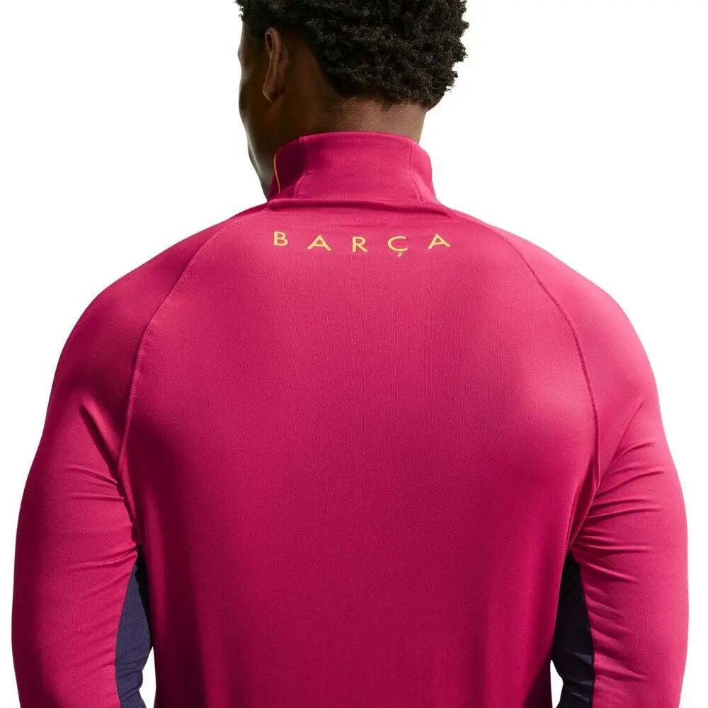 Herenshirt van FC Barcelona met kwartritssluiting (Rood) 4/5