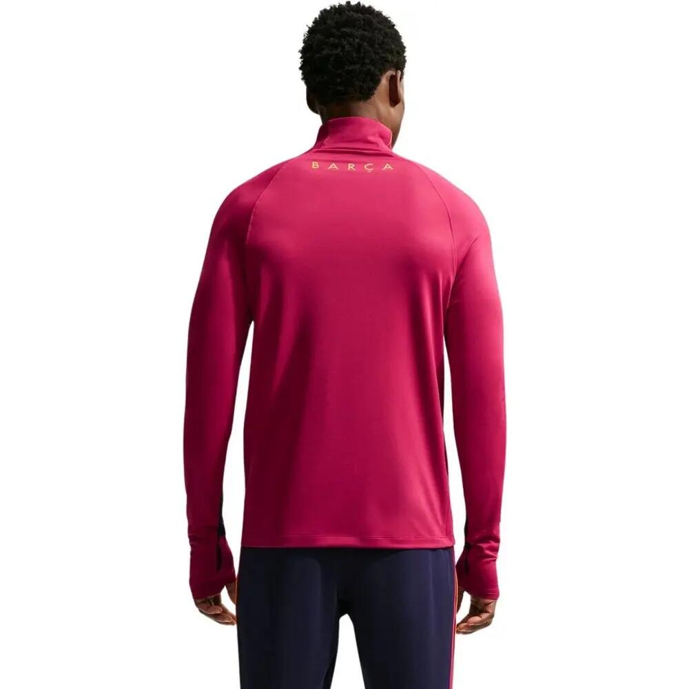 Herenshirt van FC Barcelona met kwartritssluiting (Rood) 2/5