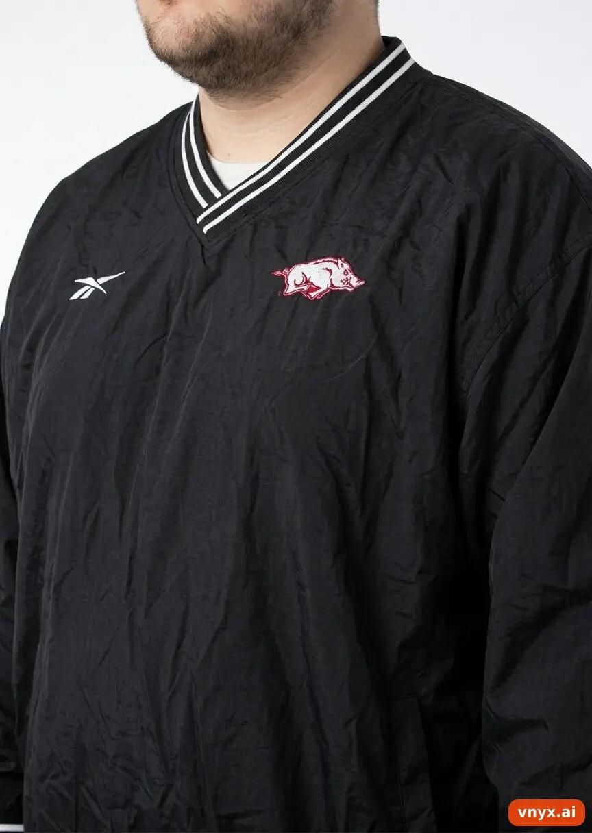 Second Life - Vintage Reebok Black Windbreakers Men XXL 4/5