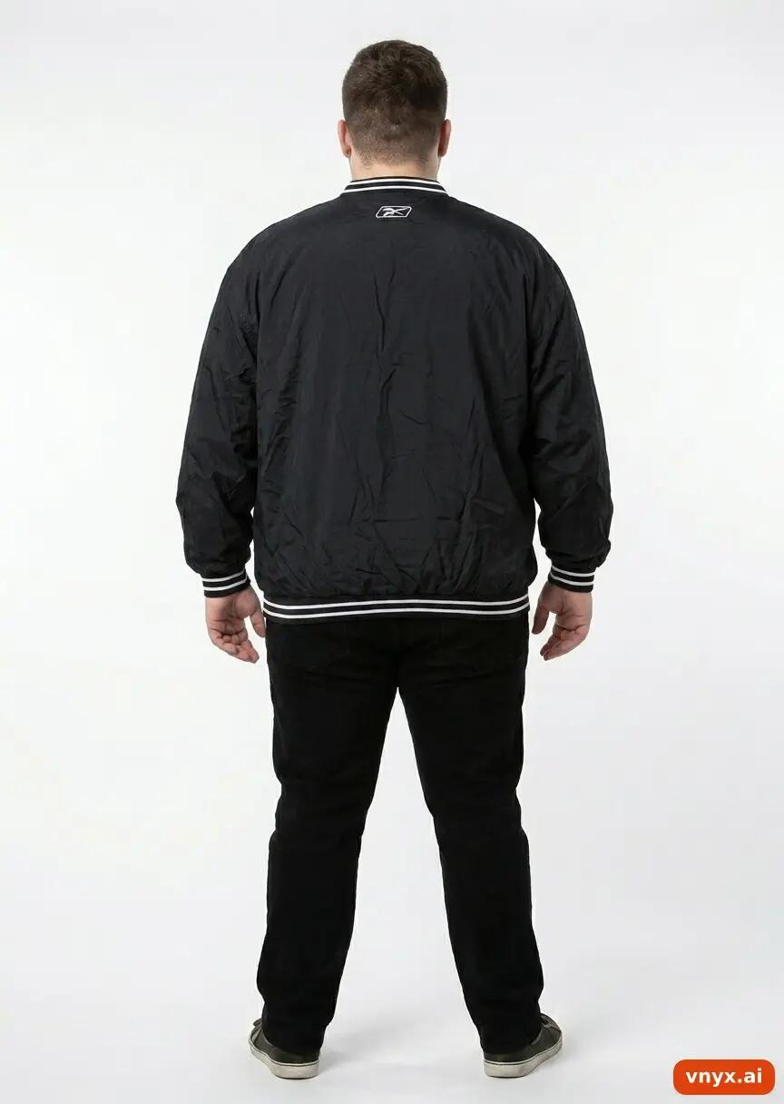 Second Life - Vintage Reebok Black Windbreakers Men XXL 3/5