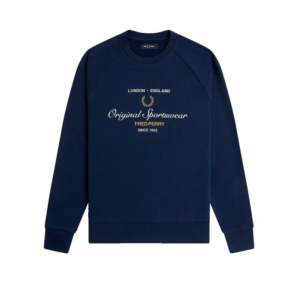 Sweatshirt Fred Perry original sportswear Bleu Tennis 5/6