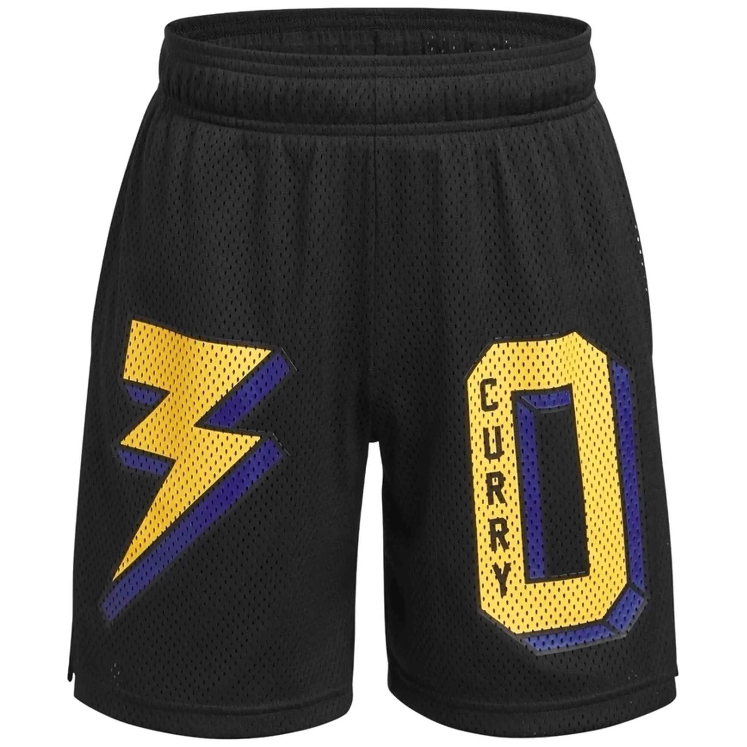 Pantaloncini Under Armour modello Curry Signature per ragazzi 2/4