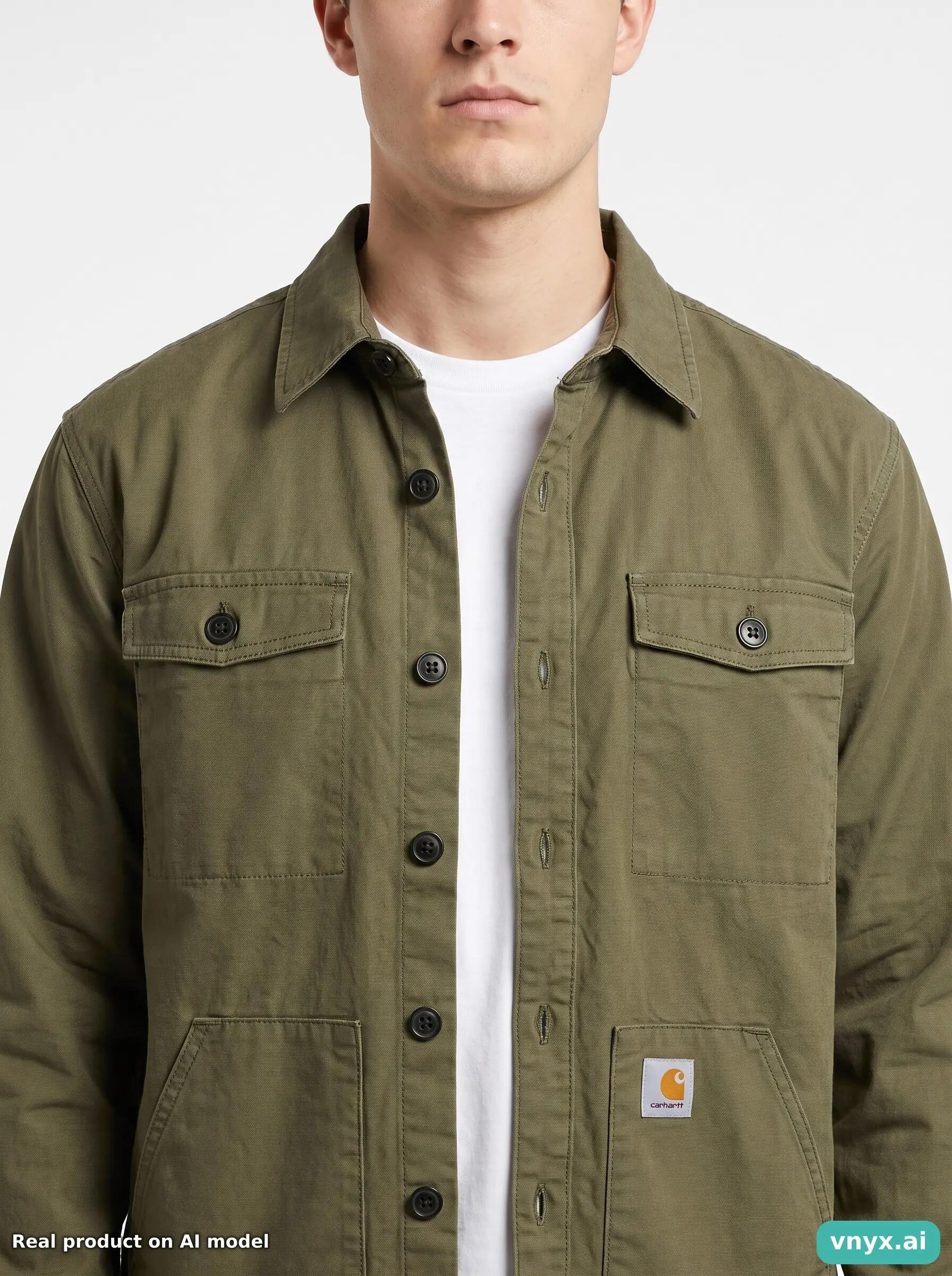 Second Life - Vintage Carhartt Green Outdoor Jackets Men M 5/5