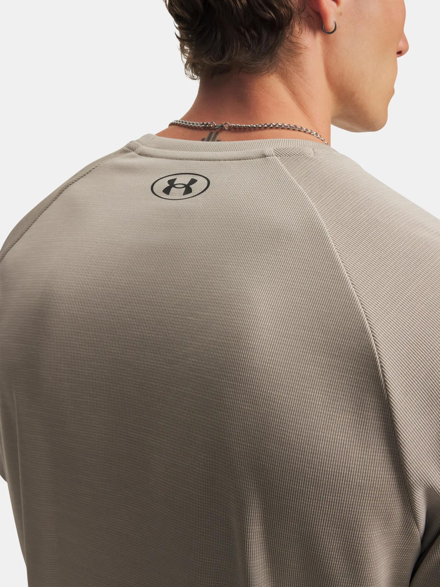 T-shirt Under Armour modèle UA Tech Textured "Marron" pour homme 3/4