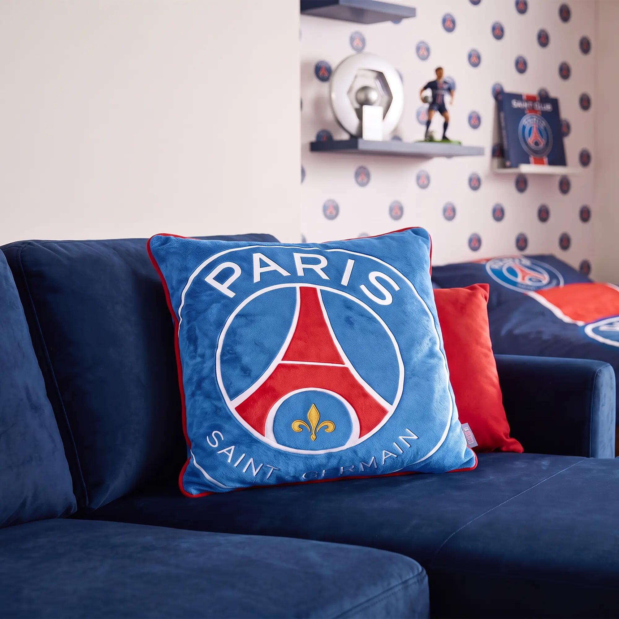 Coussin carré 36x36 cm brodé football Paris Saint Germain - Logo 3/4