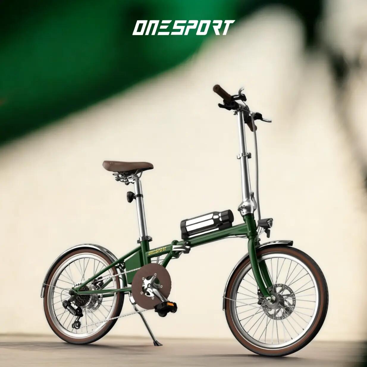 Skladací mestský elektrobicykel ONESPORT OT02 Pro motor 250W batéria 36V 5.2Ah 9/15