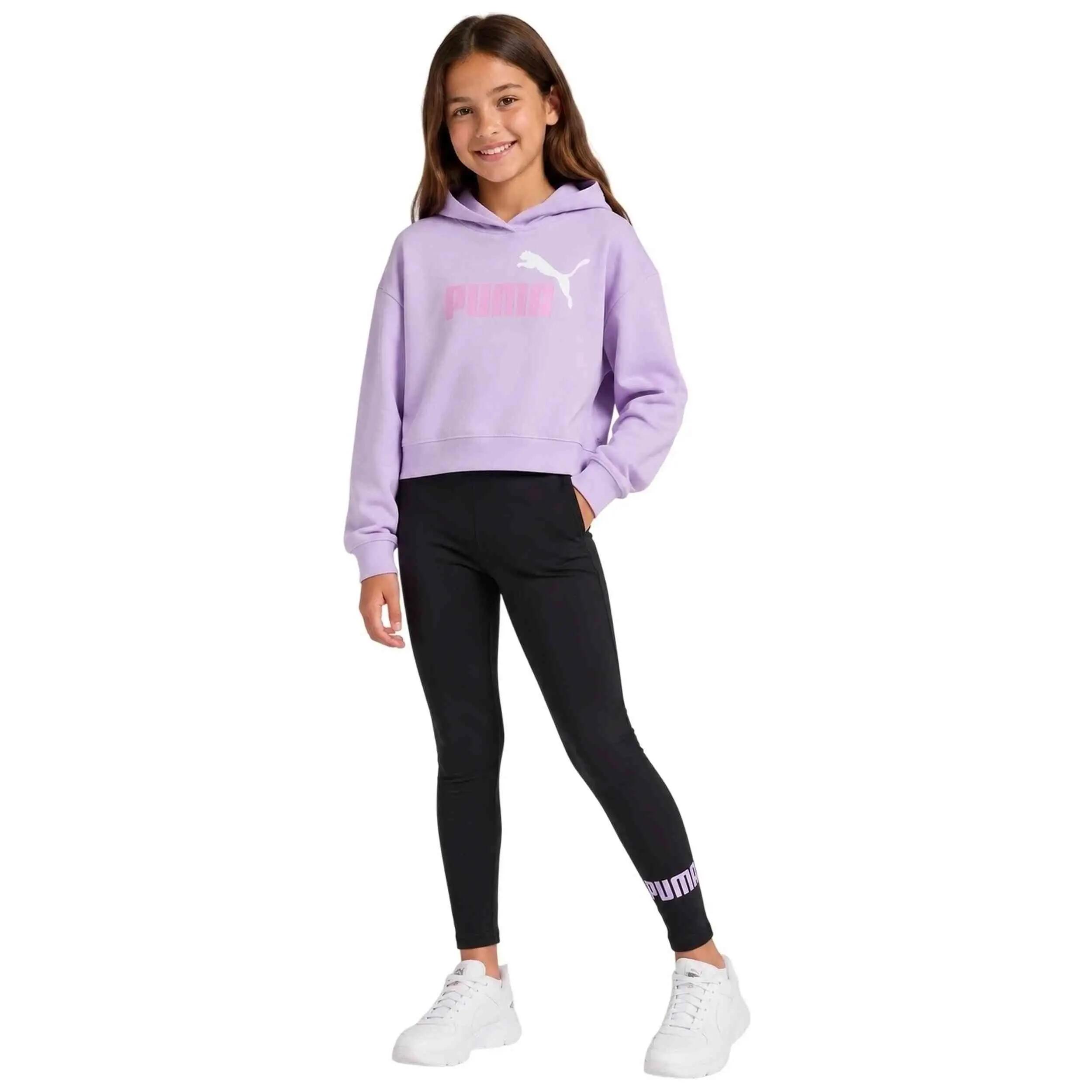 Sweat à capuche Puma modèle Essentials No.1 Logo "Light Lavender" pour filles 3/3